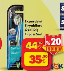 EXPERDENT TİRYAKİLERE ÖZEL DİŞ FIRÇASI SERT